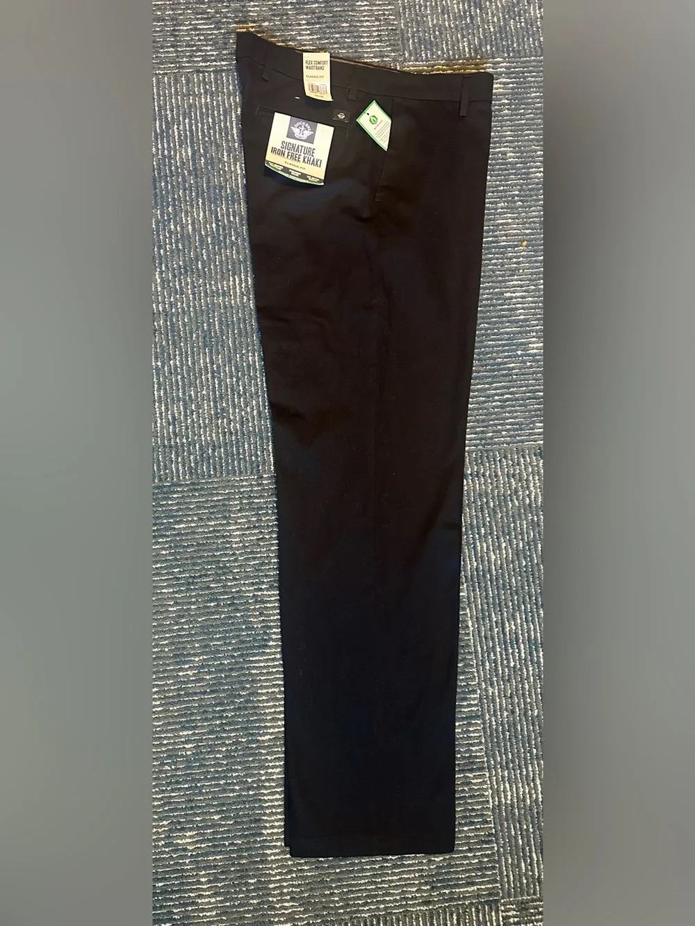 Men’s Dockers Pants 34x34 Black Straight Signature Khakis NWT $49.99 Classic Fit